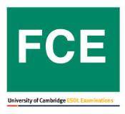 Exámenes ESOL de la Universidad de Cambridge - FCE
